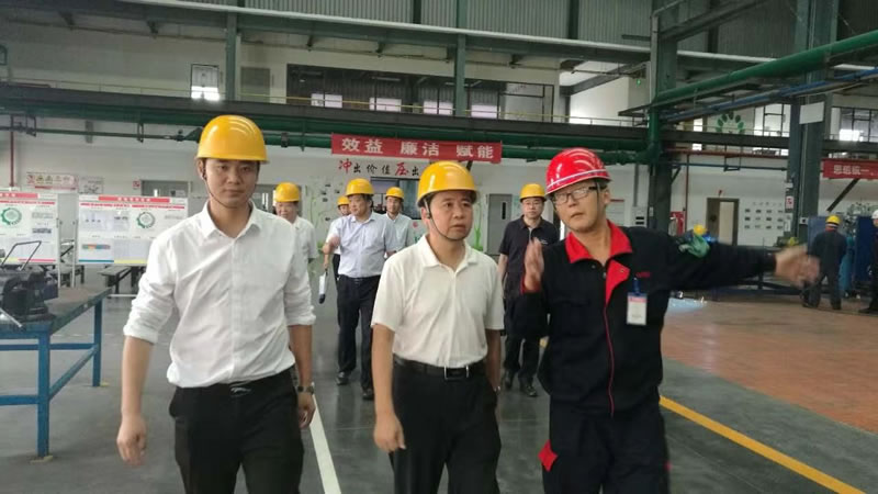 Secretary Liu Honghao of Hualong District of Puyang visited the Chongqing base of Beineng Group.